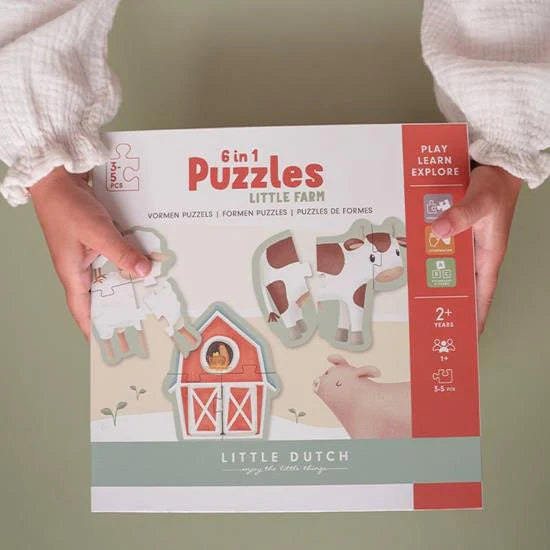 Little Farm 6 in 1 Toddler Puzzles