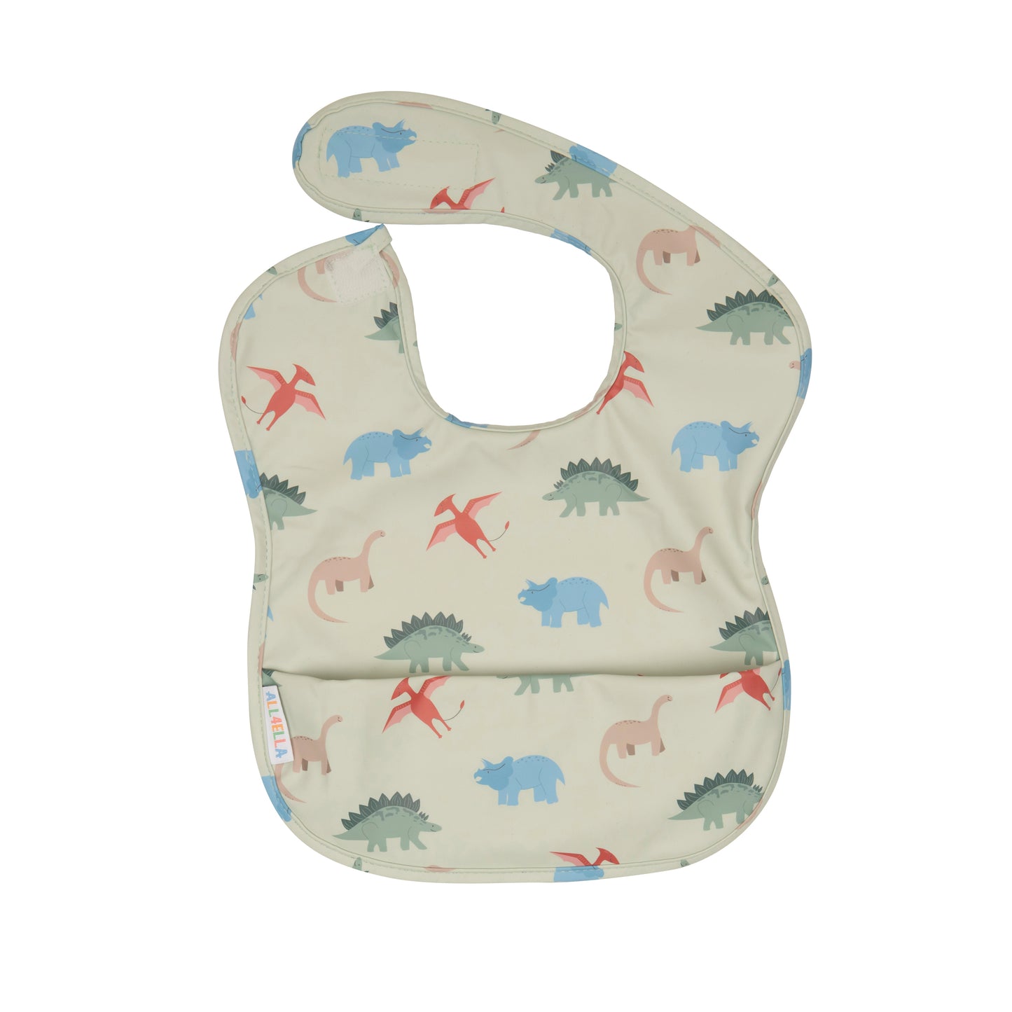 Recycled Pouch Bib - Dinosaurs
