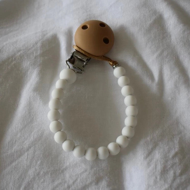 Silicone Dummy Clip - White