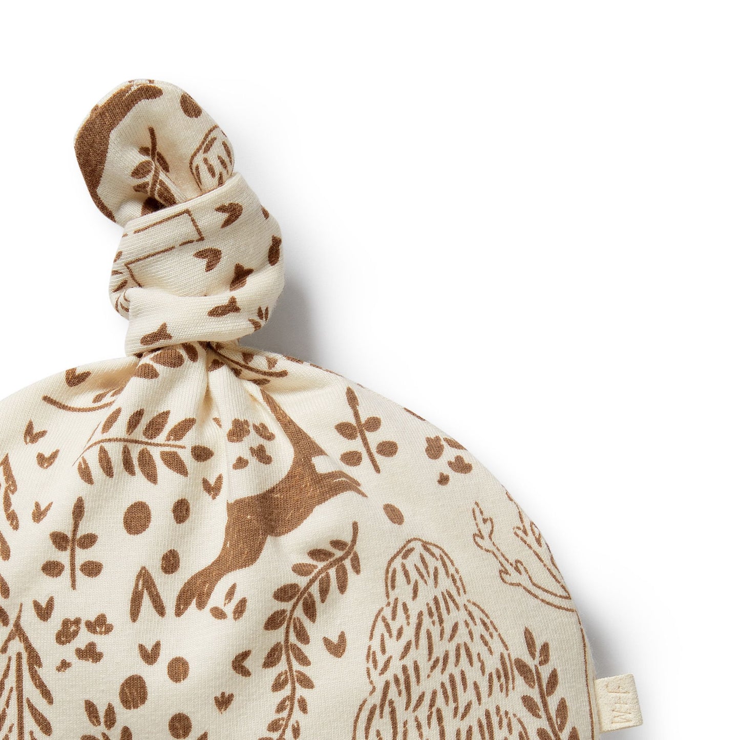 Organic Knot Hat - Winter Forest