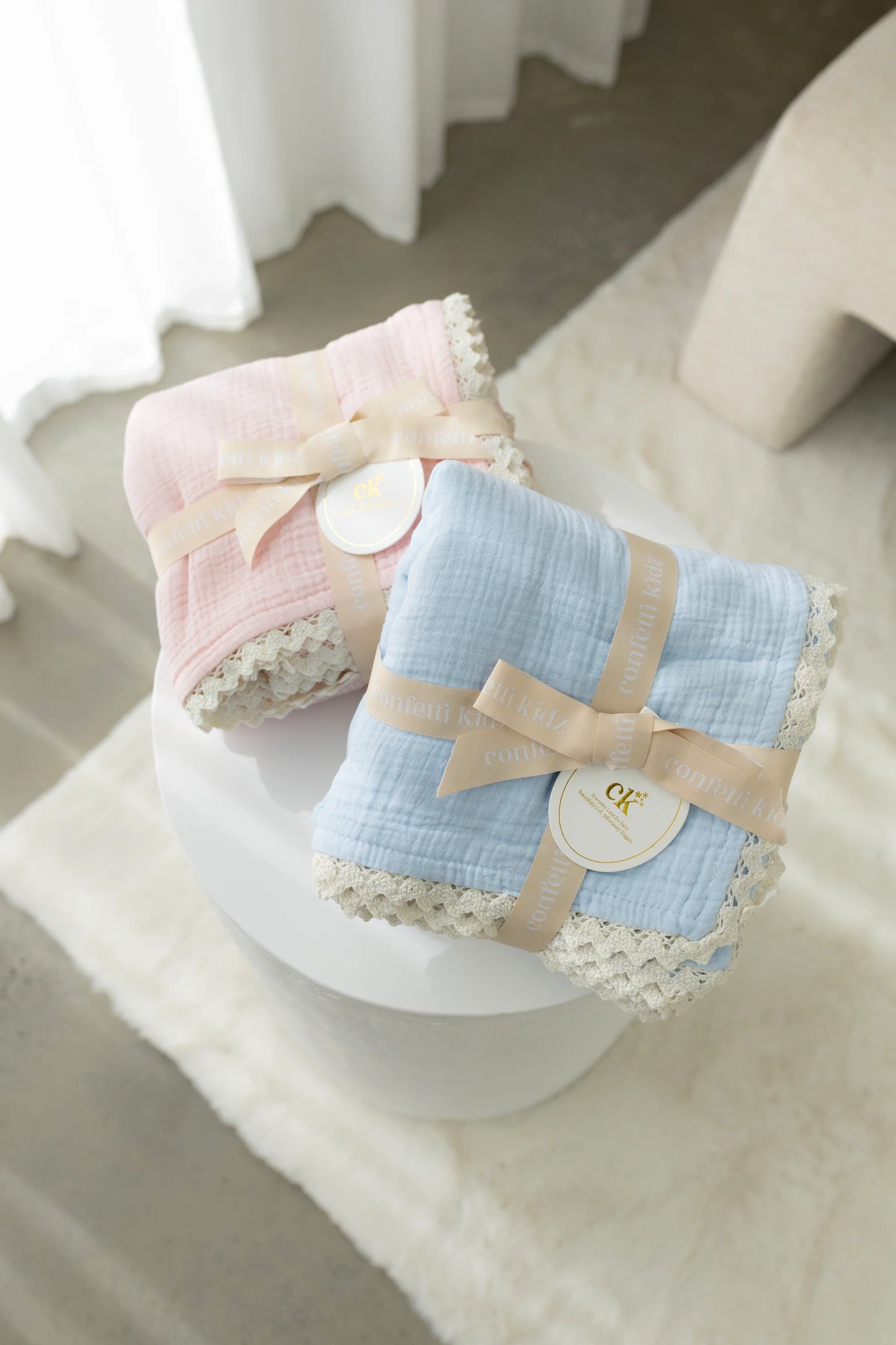 Classic Muslin Blanket - Soft Pink