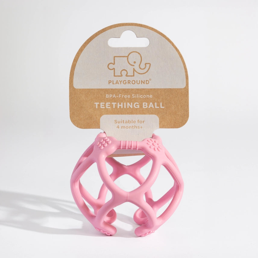 Playground Silicone Teething Ball - Light Pink