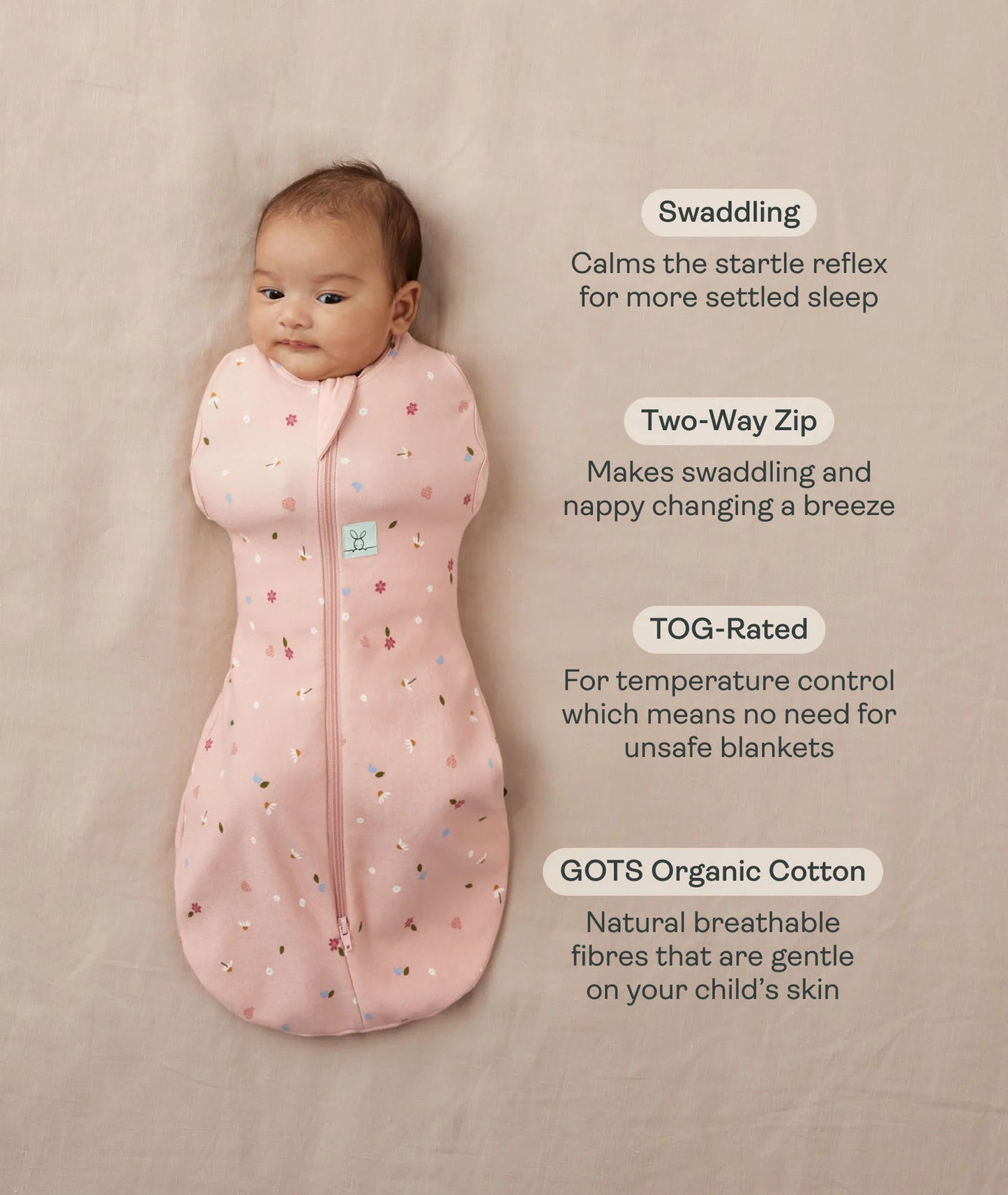 Cocoon Swaddle Bag 1.0 TOG - Willow