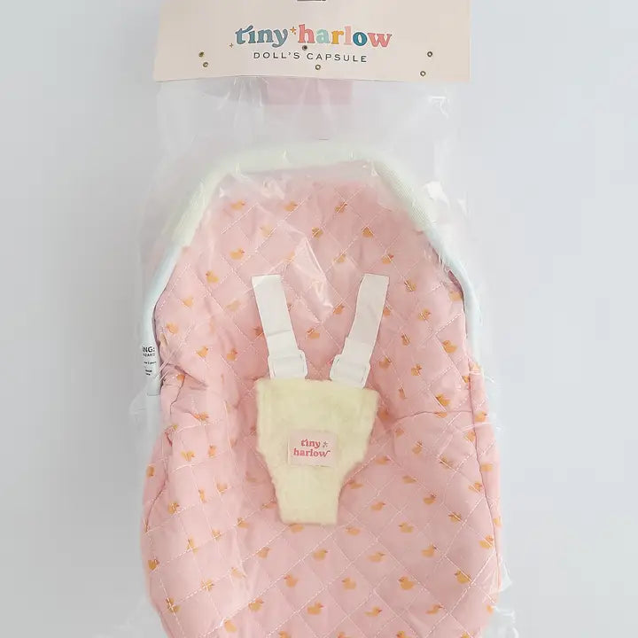 Dolls Car Seat Capsule - Pink Ducky