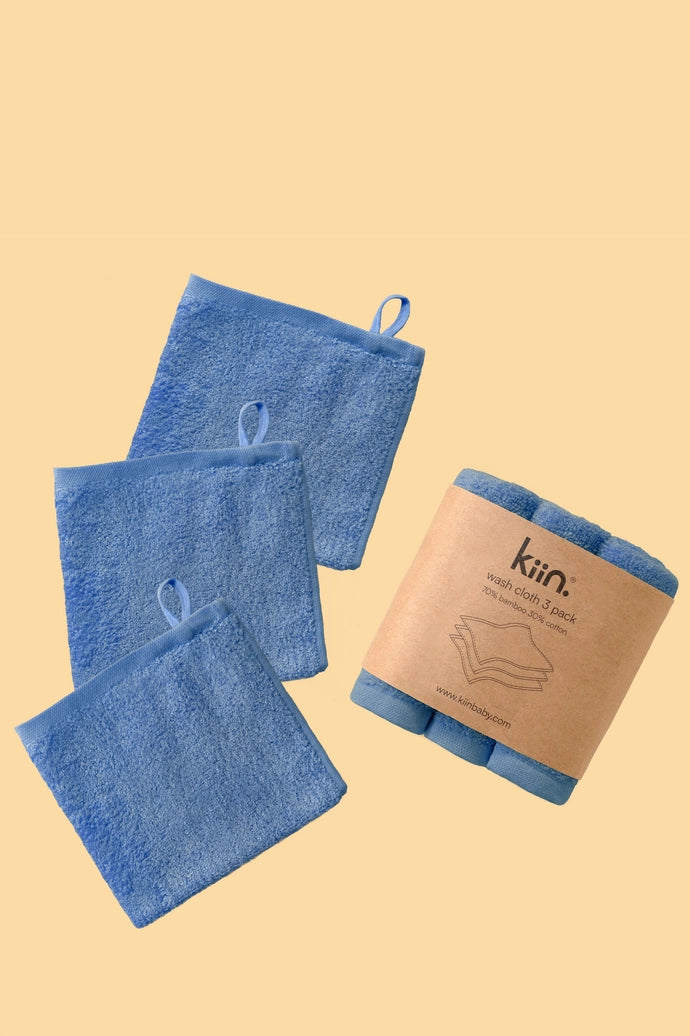 Wash Cloth 3pk - Blue Shadow