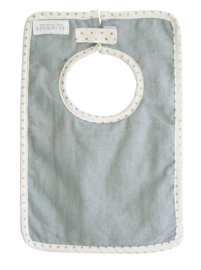 Bobby Bib - Grey Linen