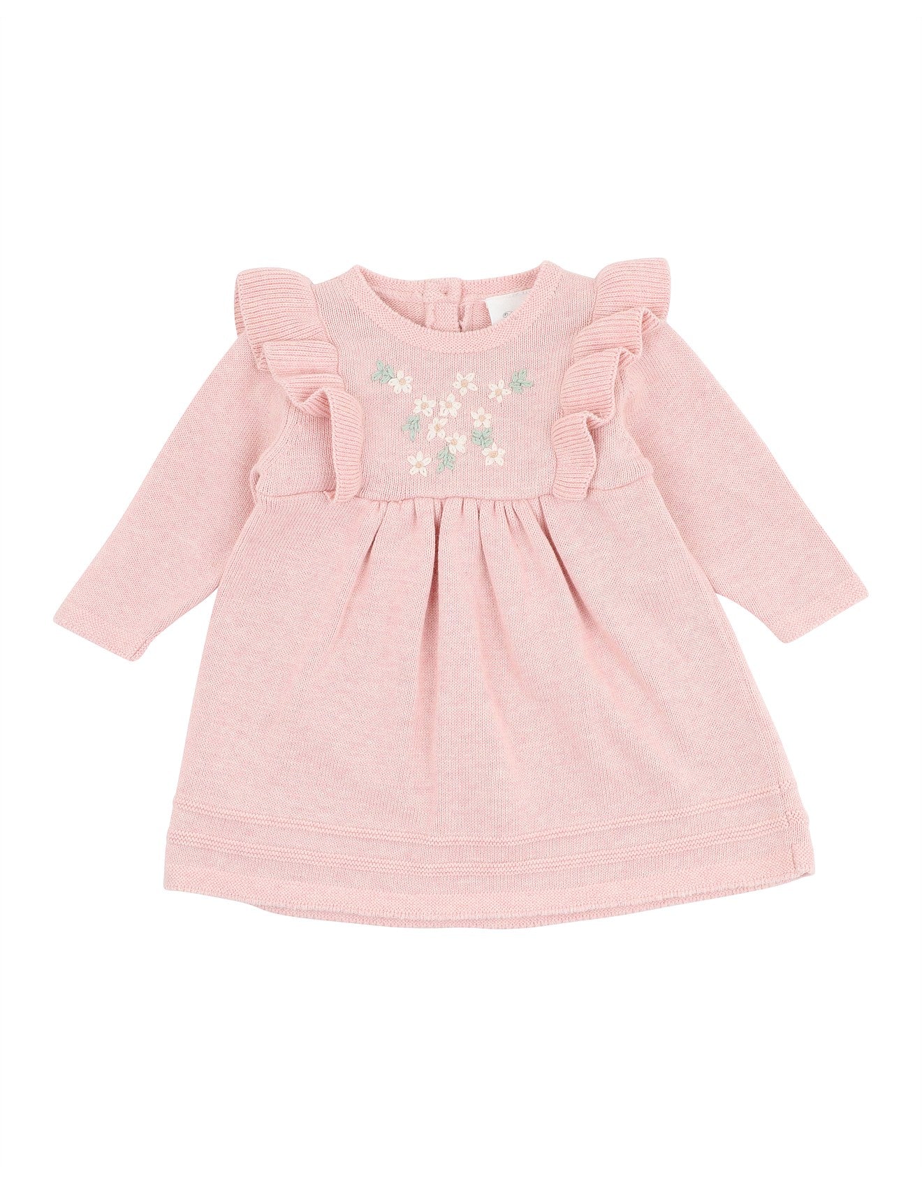 Nancy Knitted Dress - Pale Pink Marl