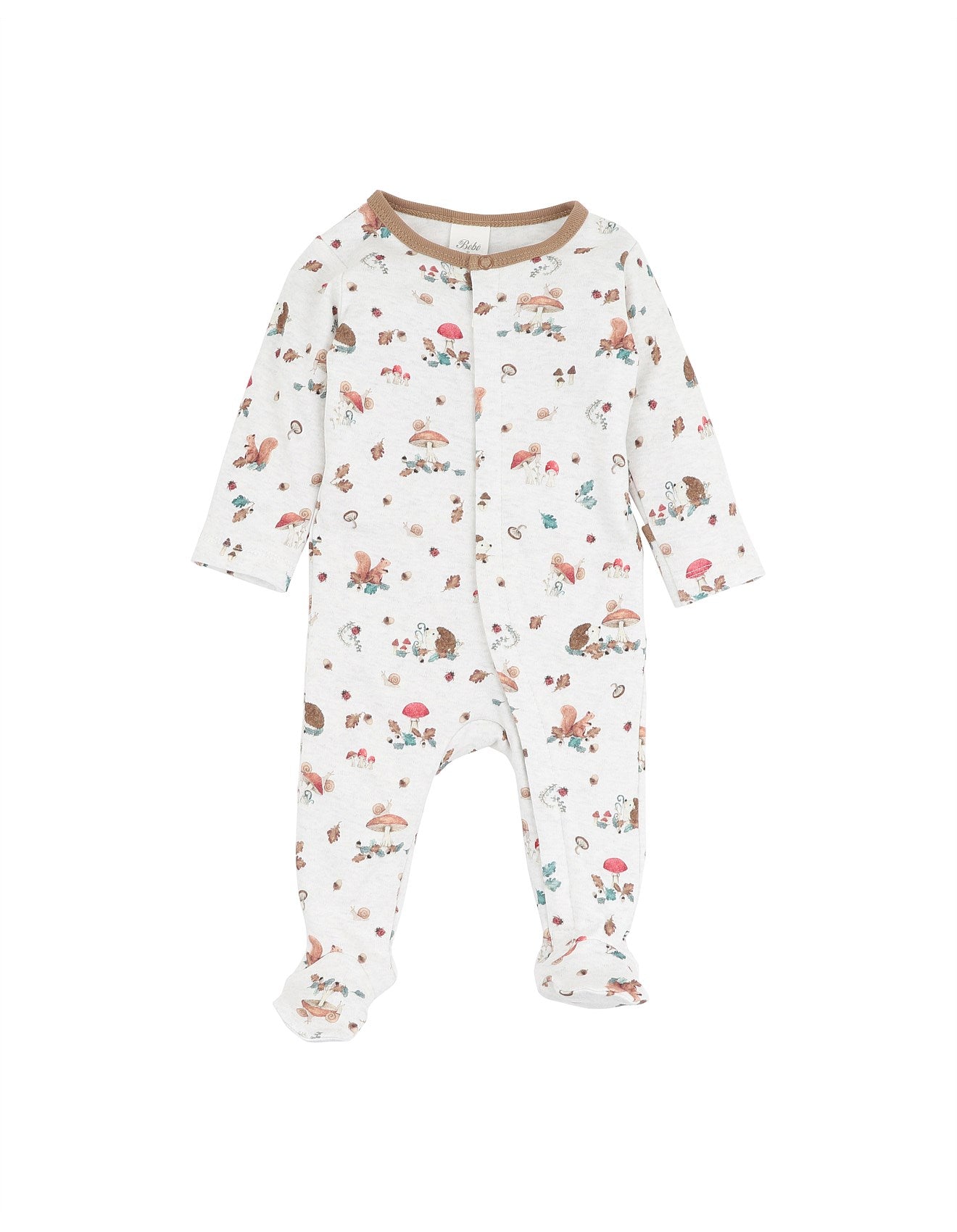 Toby Print L/S Zip Onesie