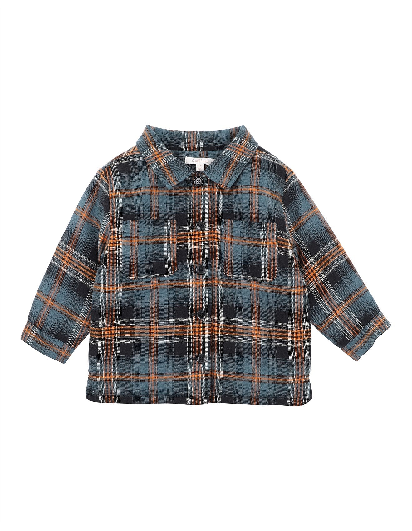 Boys Check Shacket - Multi