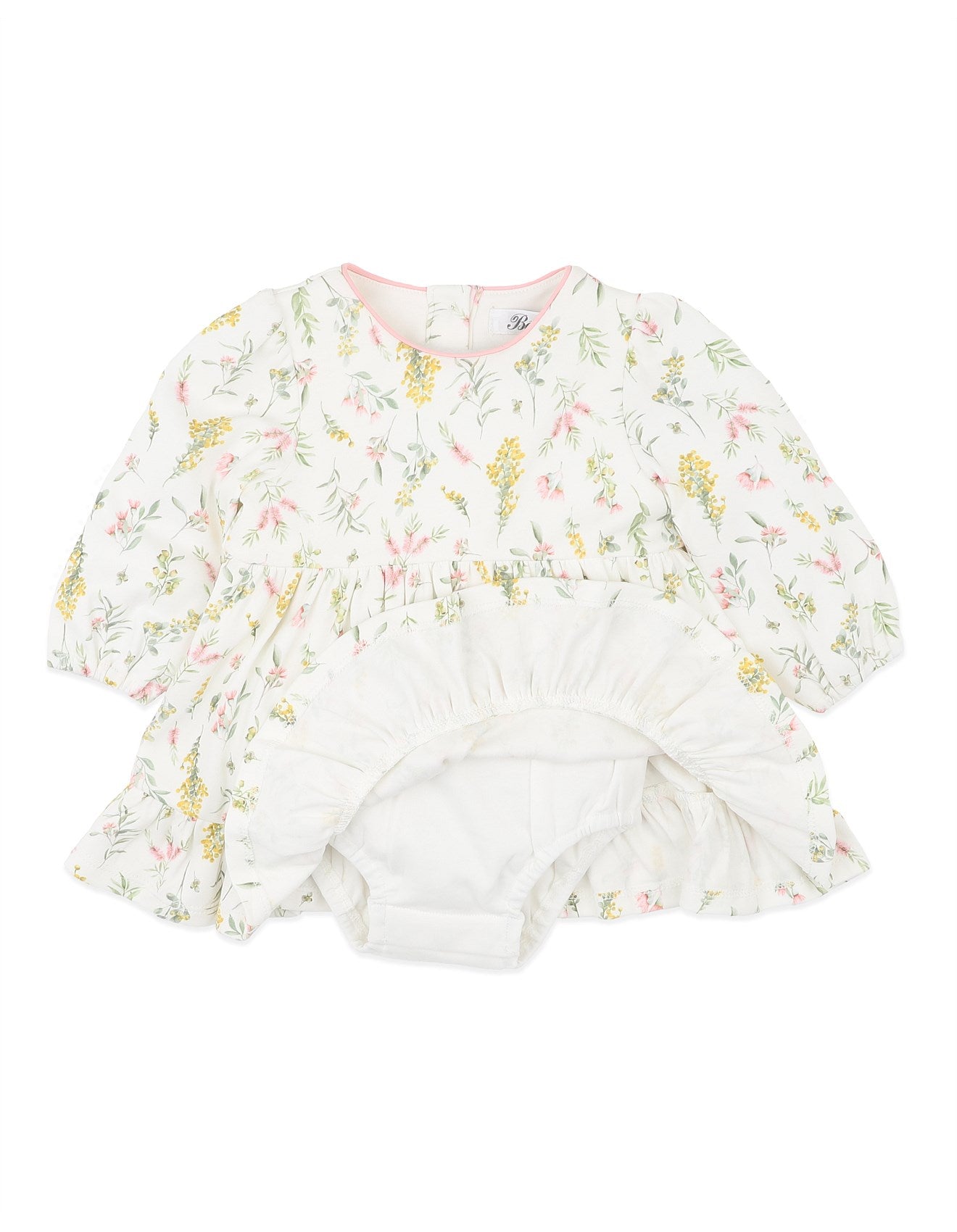 Charlie Wattle Overlay Dress - Wattle Print