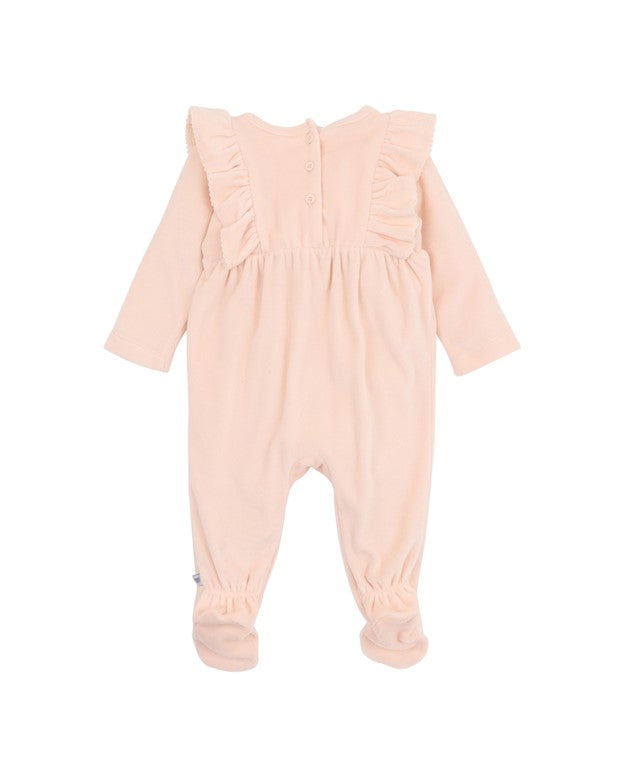 Wild Horses L/S Velour Onesie