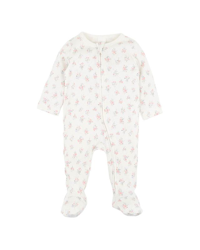 Anya L/S Zipsuit - Ditsy Print