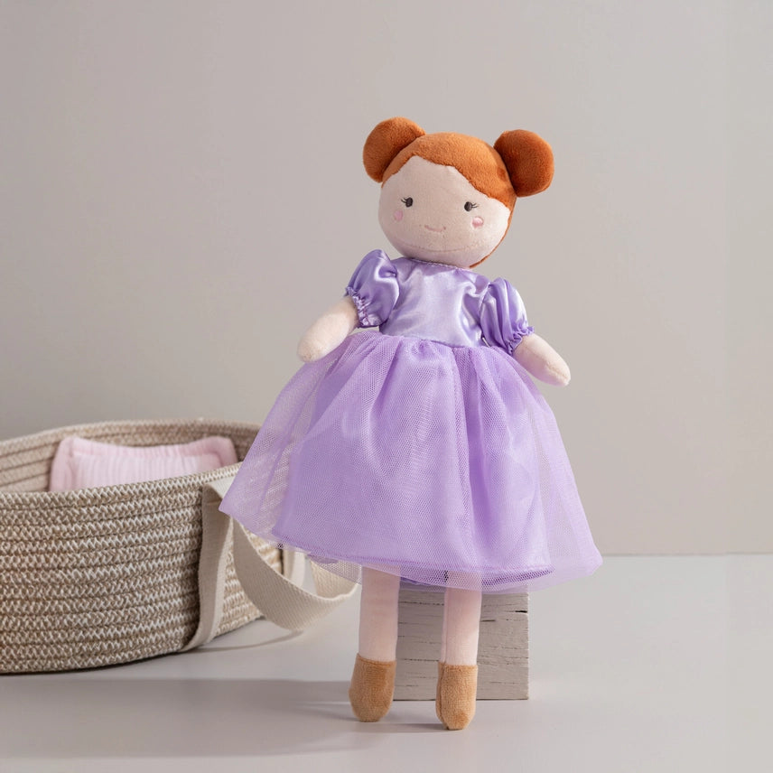 100% Cotton Rope Doll Moses Basket - Blush