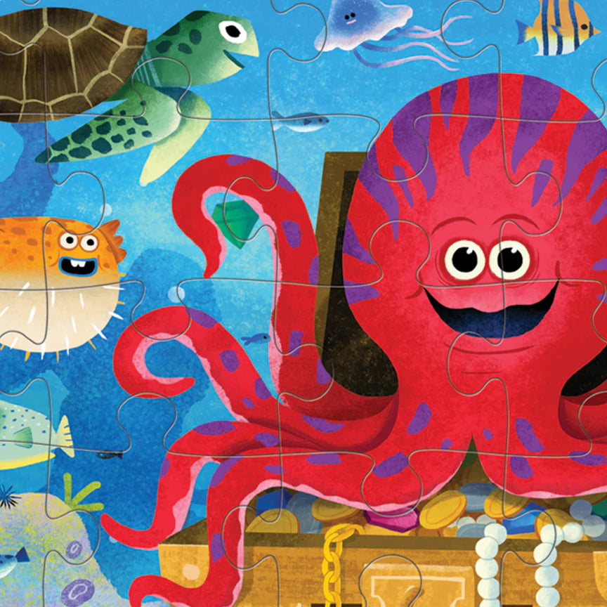 Classic Floor Puzzle 36 pc - Octopus Treasure