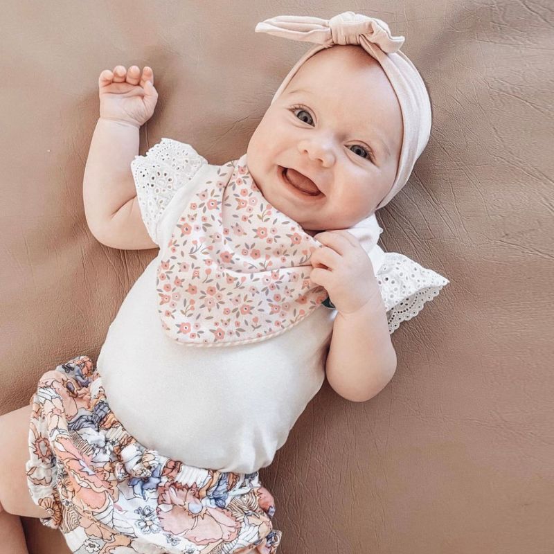 Bandana Bib 2 Pk - Floral Bouquet