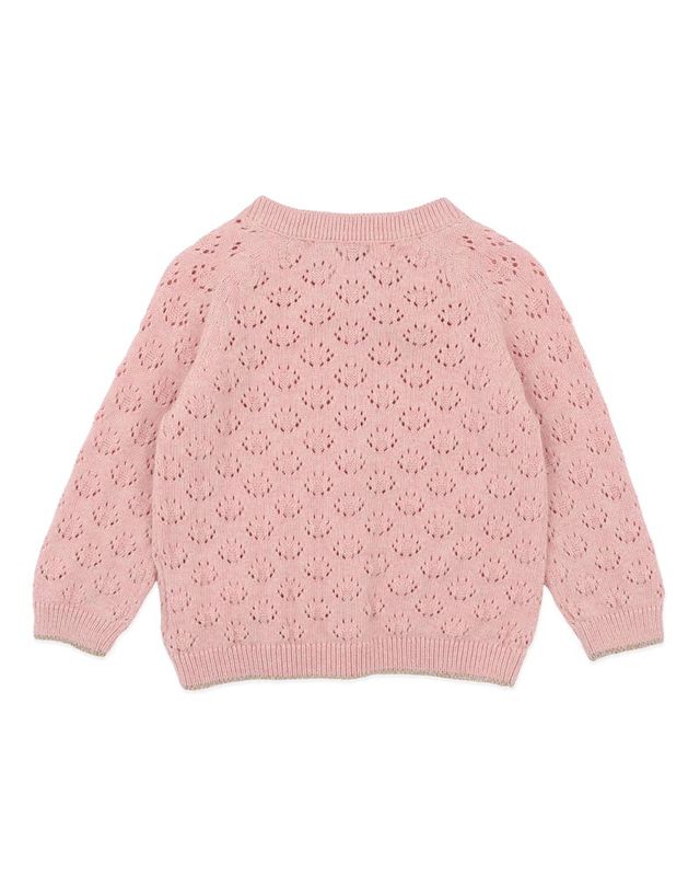 Billie Girls Cardigan - Dusky Pink