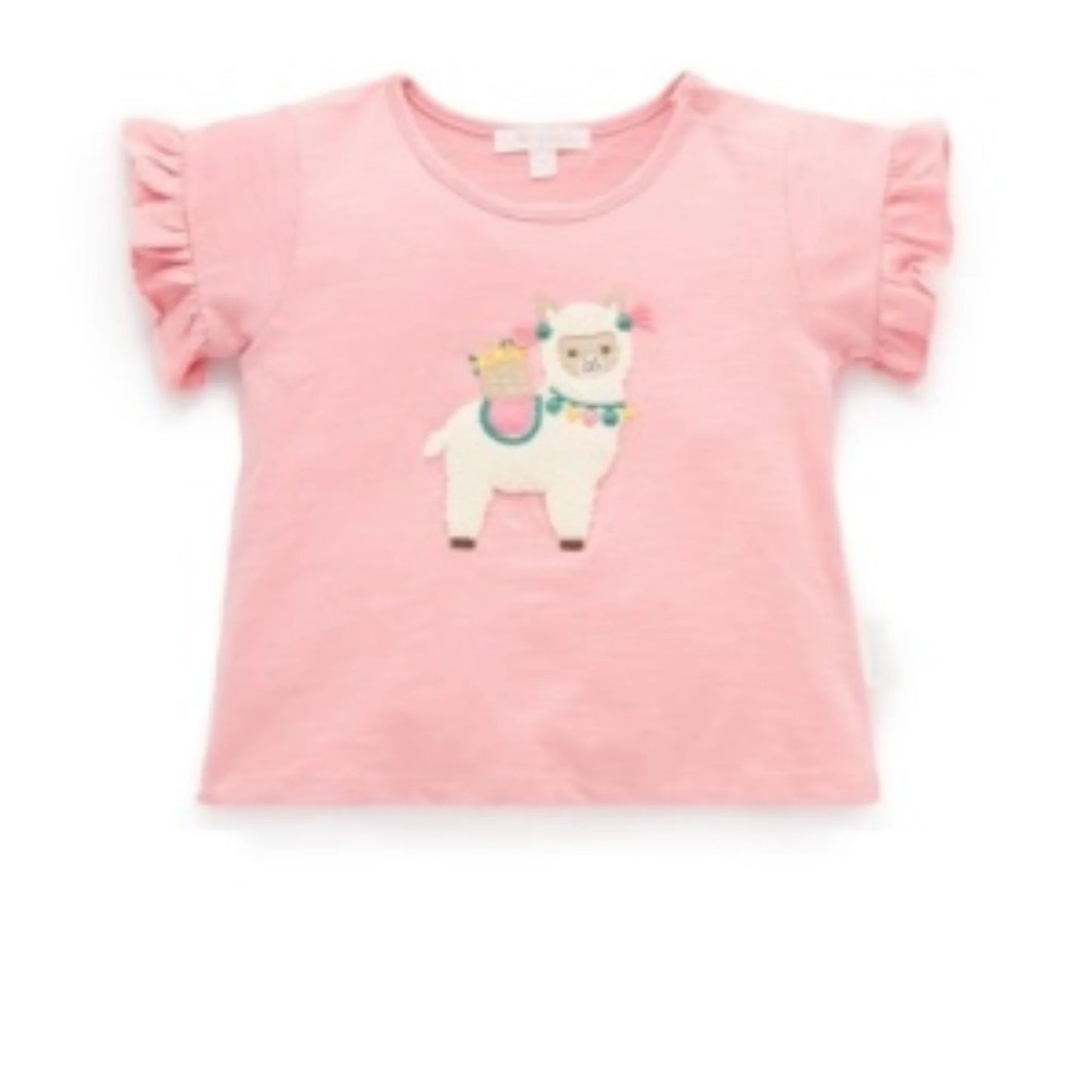 Ruffle Tee - Papaya