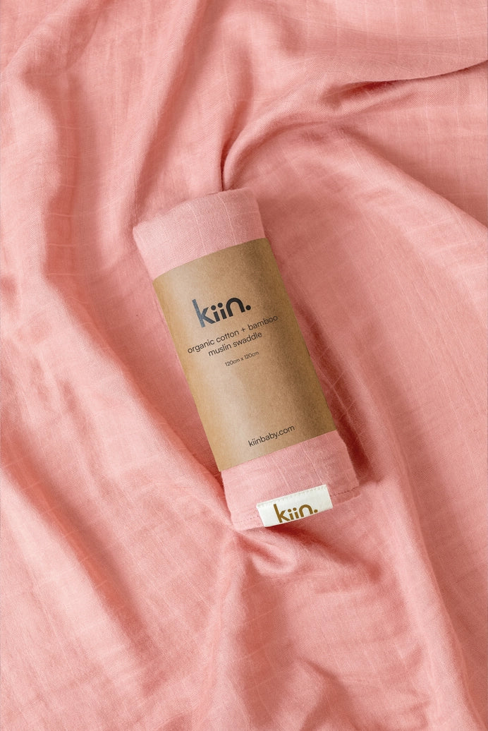 Organic Swaddle - Peony