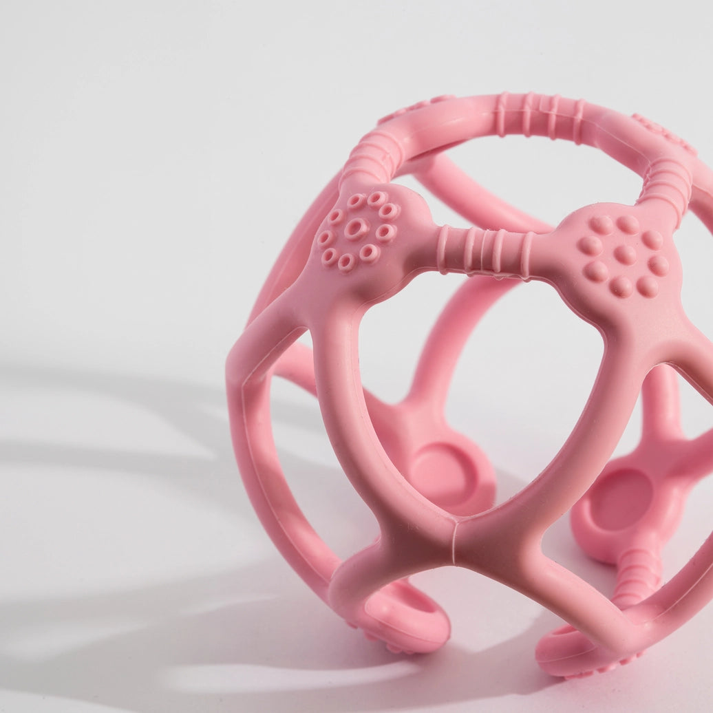 Silicone Teething Ball - Light Pink