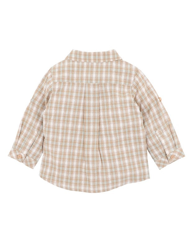 Isaac Check Shirt - Natural Check