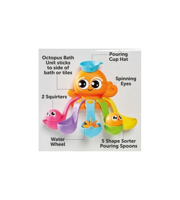 Tomy - 7 In One Bath Activity Octopus