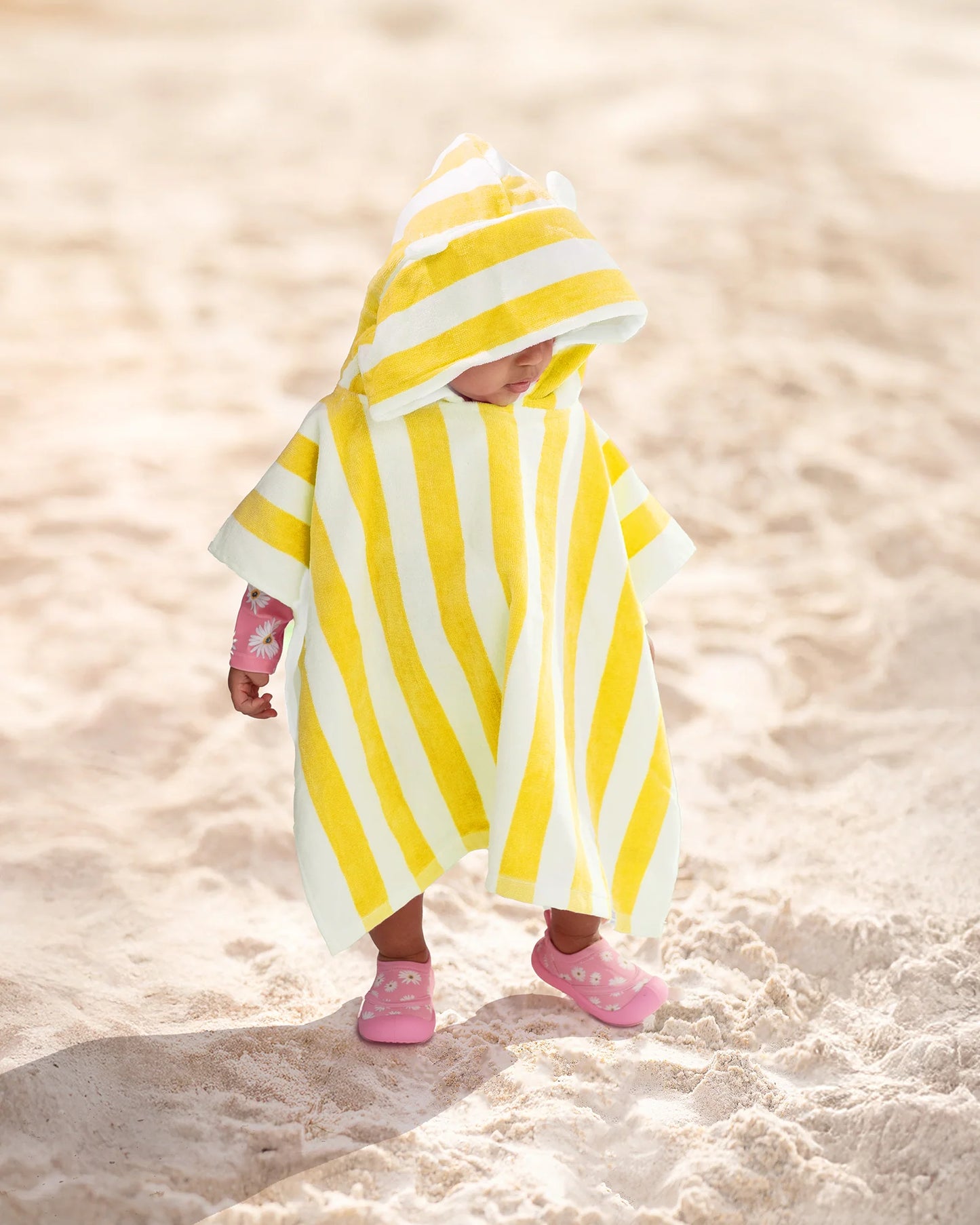 Toshi Hooded Towel - Sunny Stripe