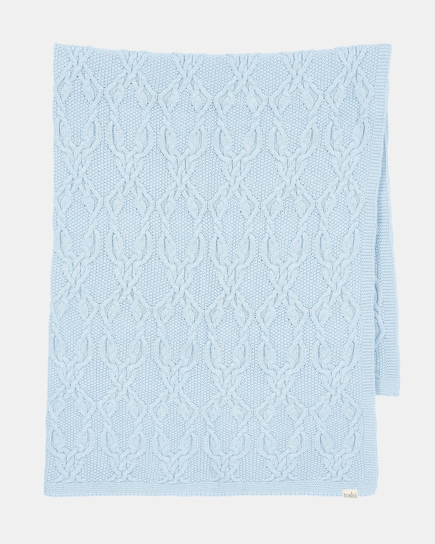 Organic Blanket Bowie - Bluebird