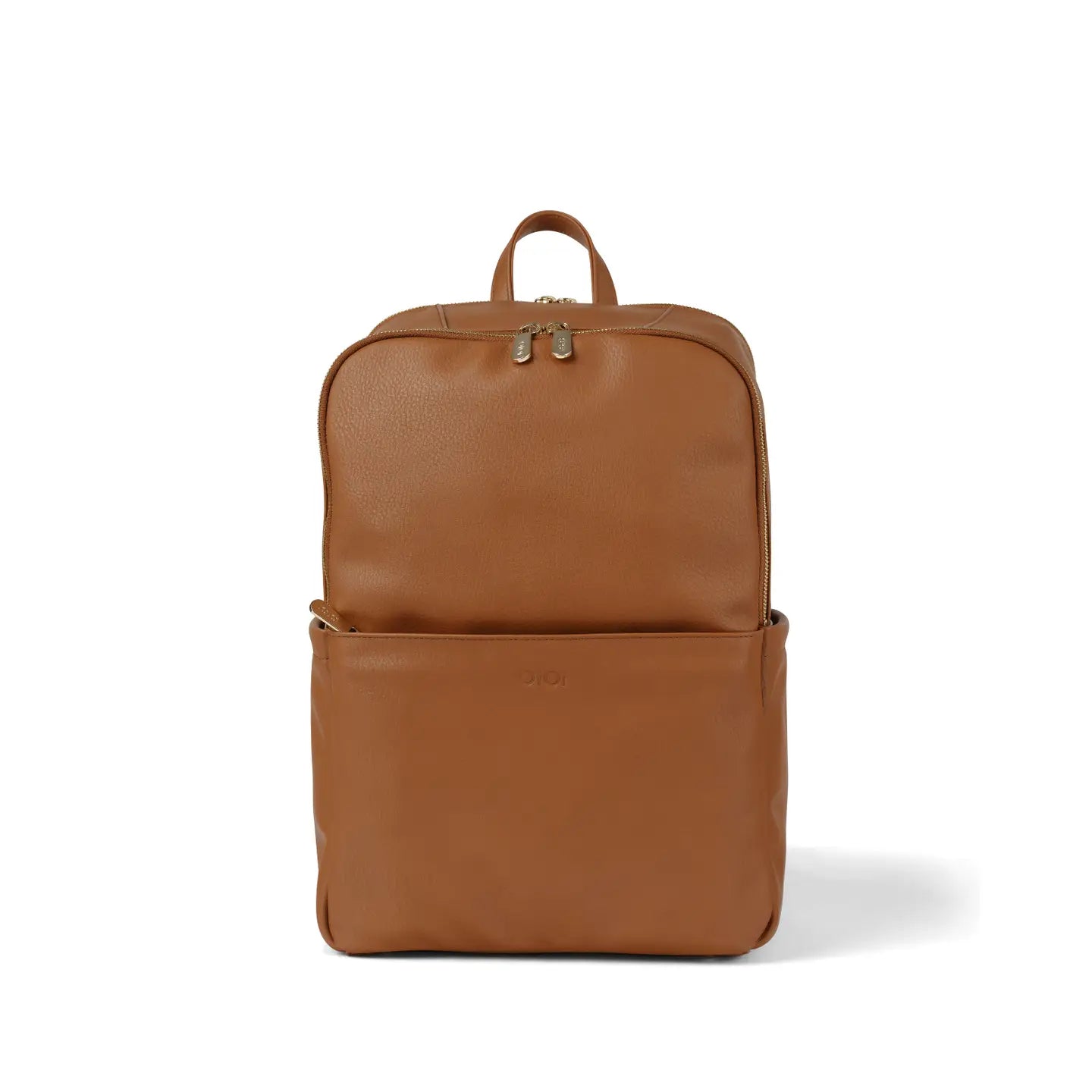 Multitasker Nappy Backpack - Chestnut Brown Vegan Leather