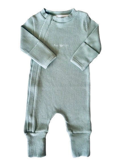 Ribbed Jumpsuit - Sage