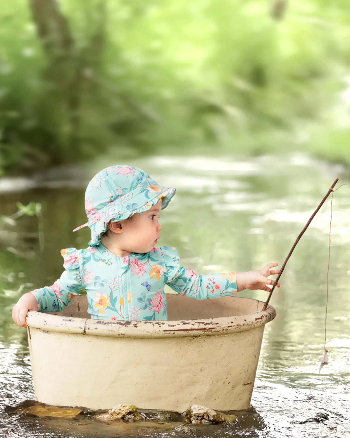 Toshie Swim Hat - Waratah Mint