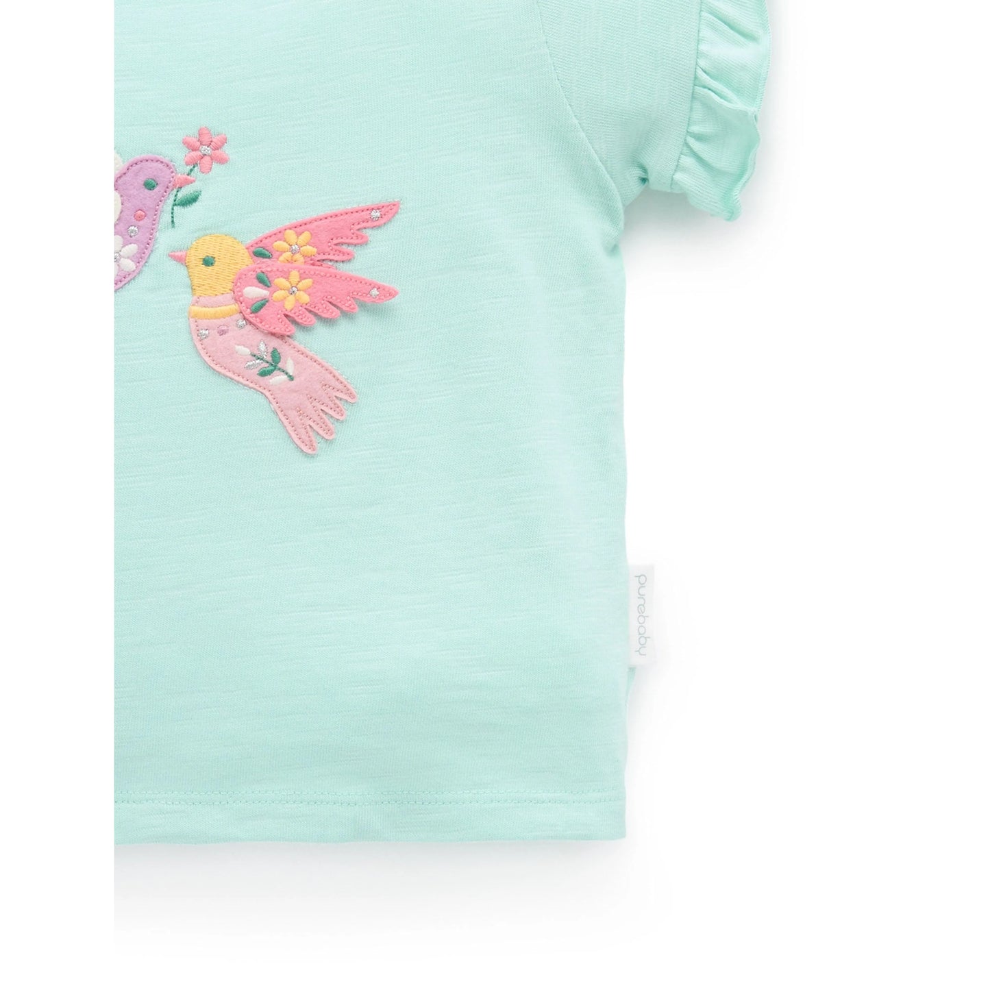 Ruffle Tee - Aloe