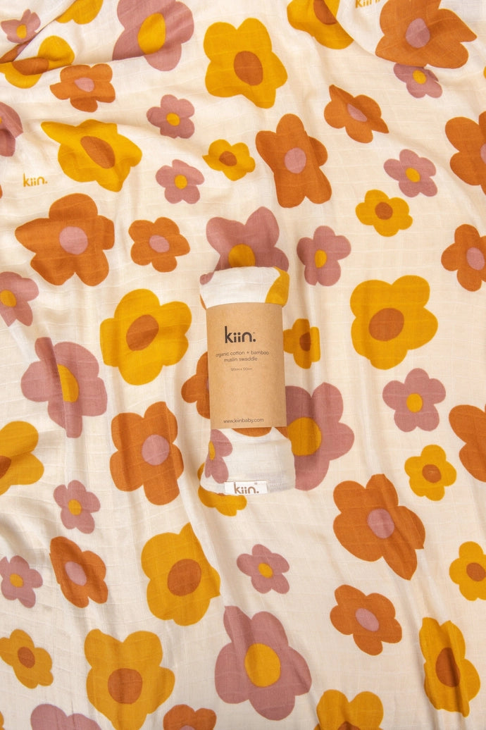 Organic Swaddle - Bloom