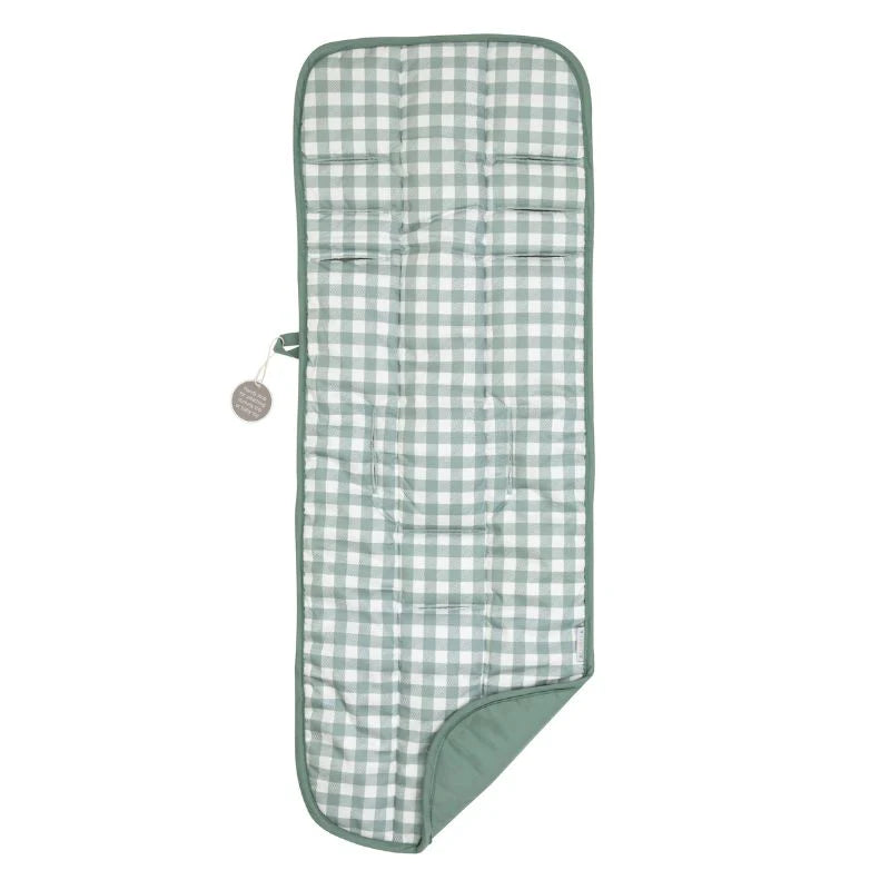 Pram Liner - Gingham Sage