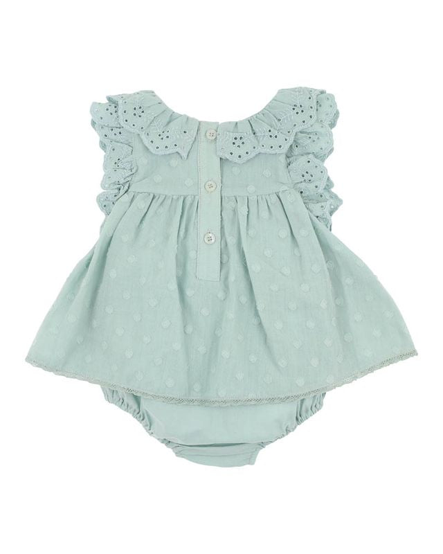 Anya Dobby Overlay Bodysuit - Dusky Sage