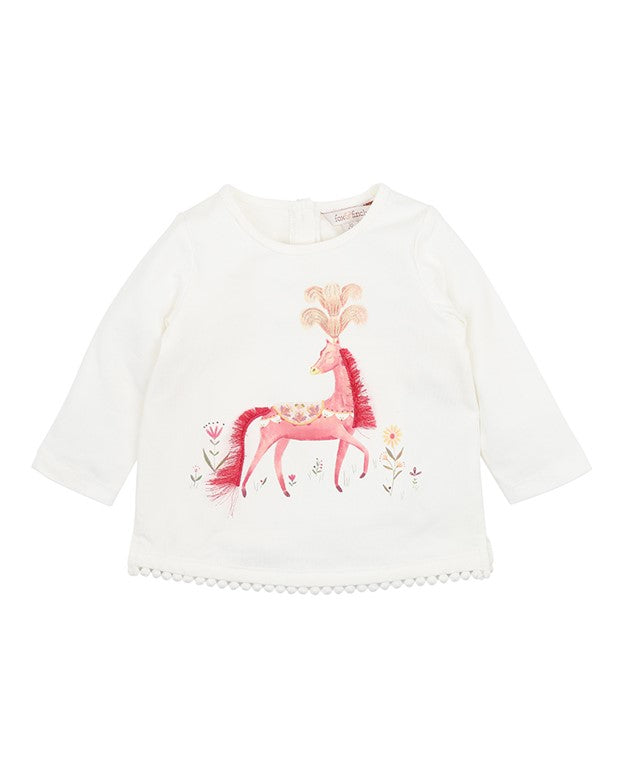 Wild horses Tee - Light Cream