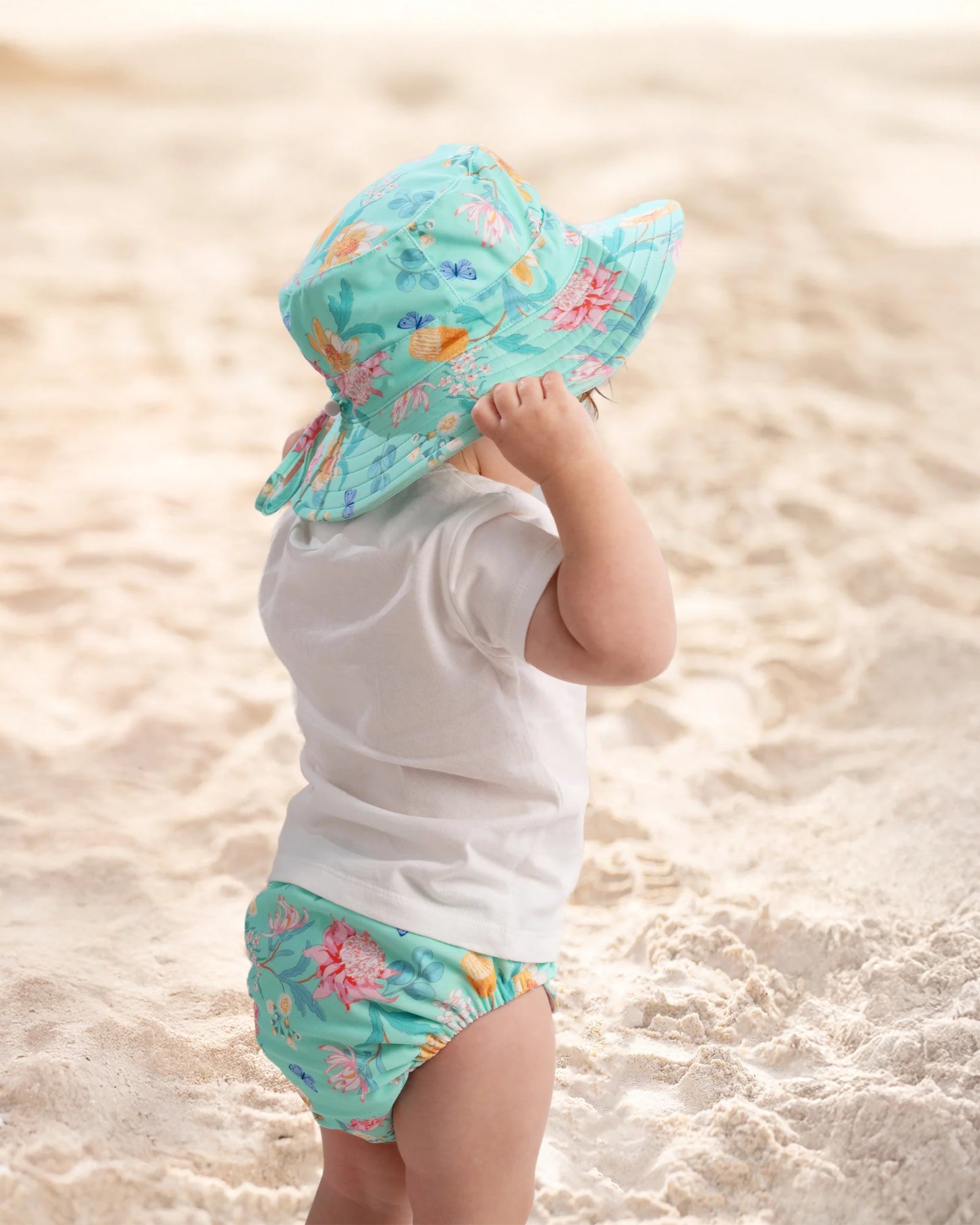Toshi Swim Sunhat - Waratah Mint