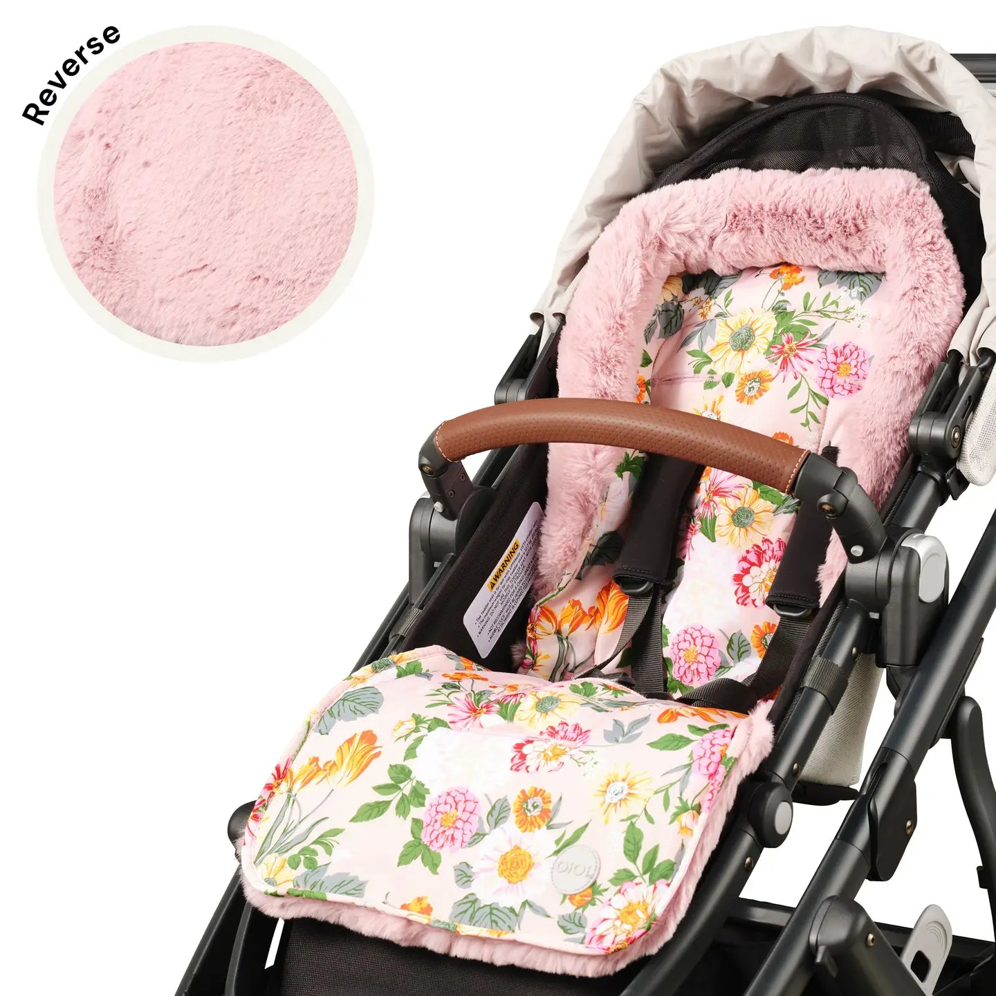 Cozy Fleece Pram Liner - Garden Party