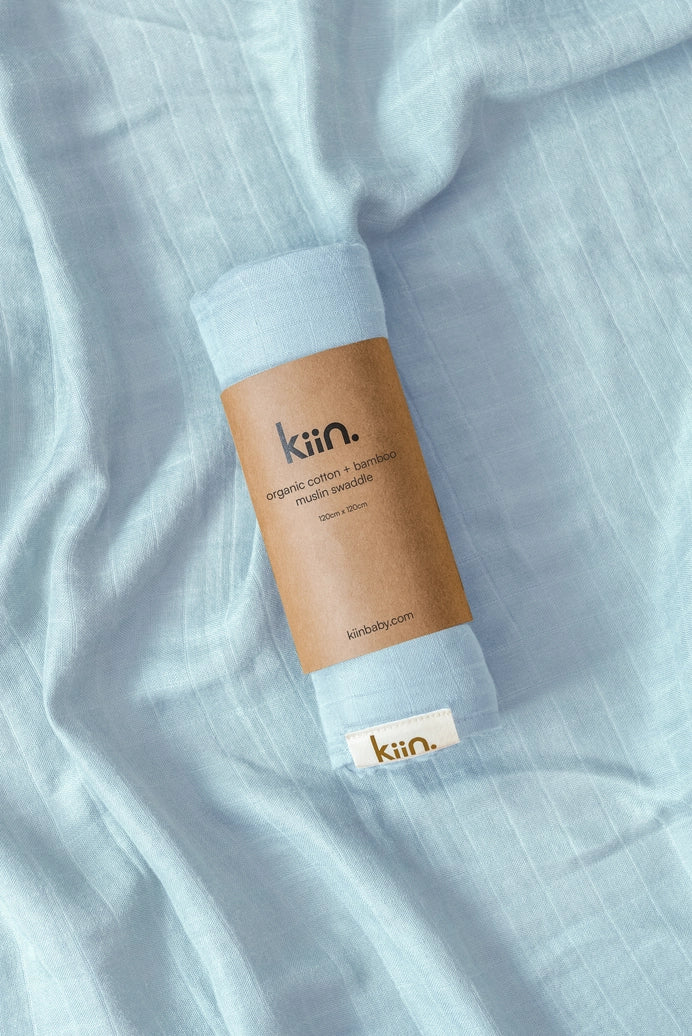 Organic Swaddle - Pastel Sky