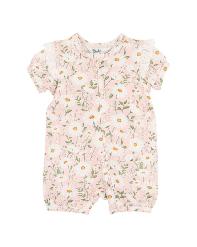 S/S Zipsuit - Tess Print