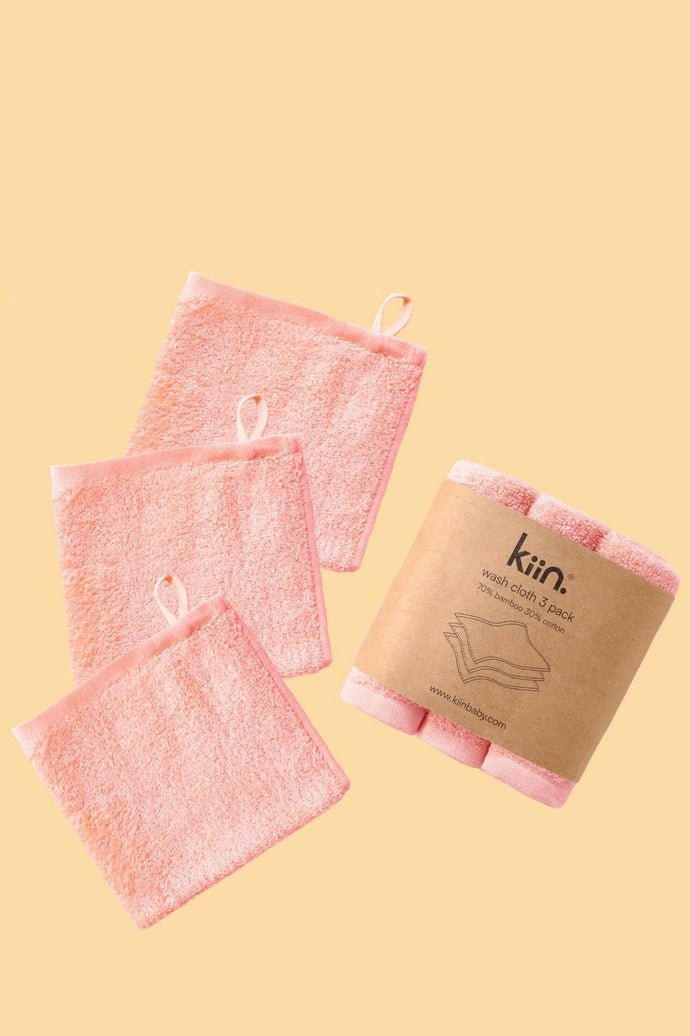 Wash cloth 3pk - Peony