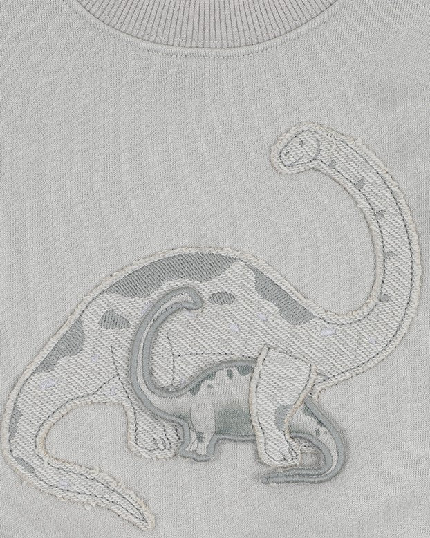 Isaac 3D Dinosaur Sweatshirt - Lt Sage