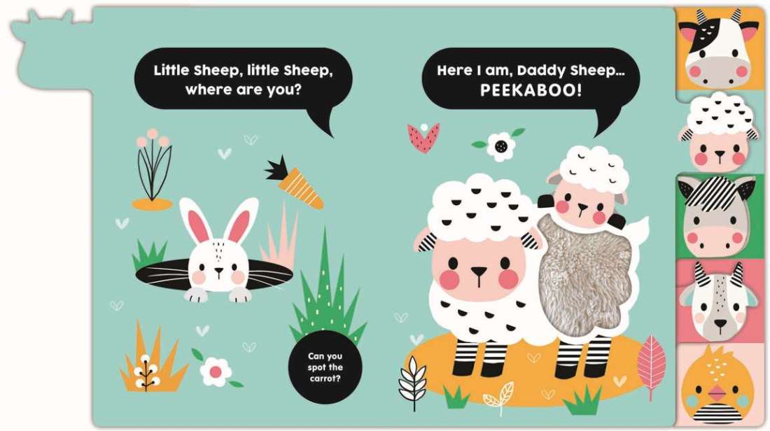 Peekaboo Little Cow Touch & Find - Board Book