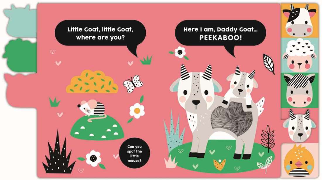 Peekaboo Little Cow Touch & Find - Board Book