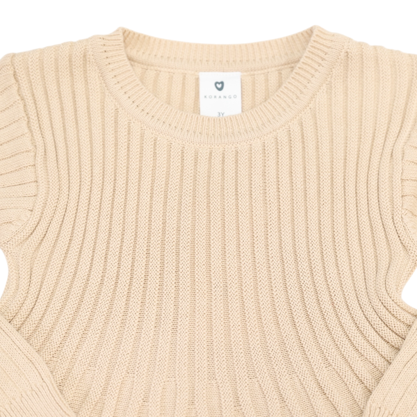 Knit Swing Dress - Beige