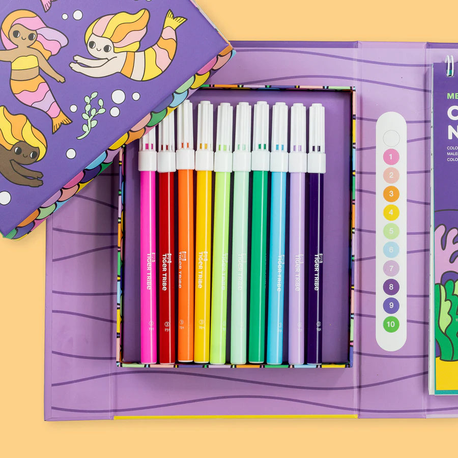 Colour By Numbers - Mermaids & Friends