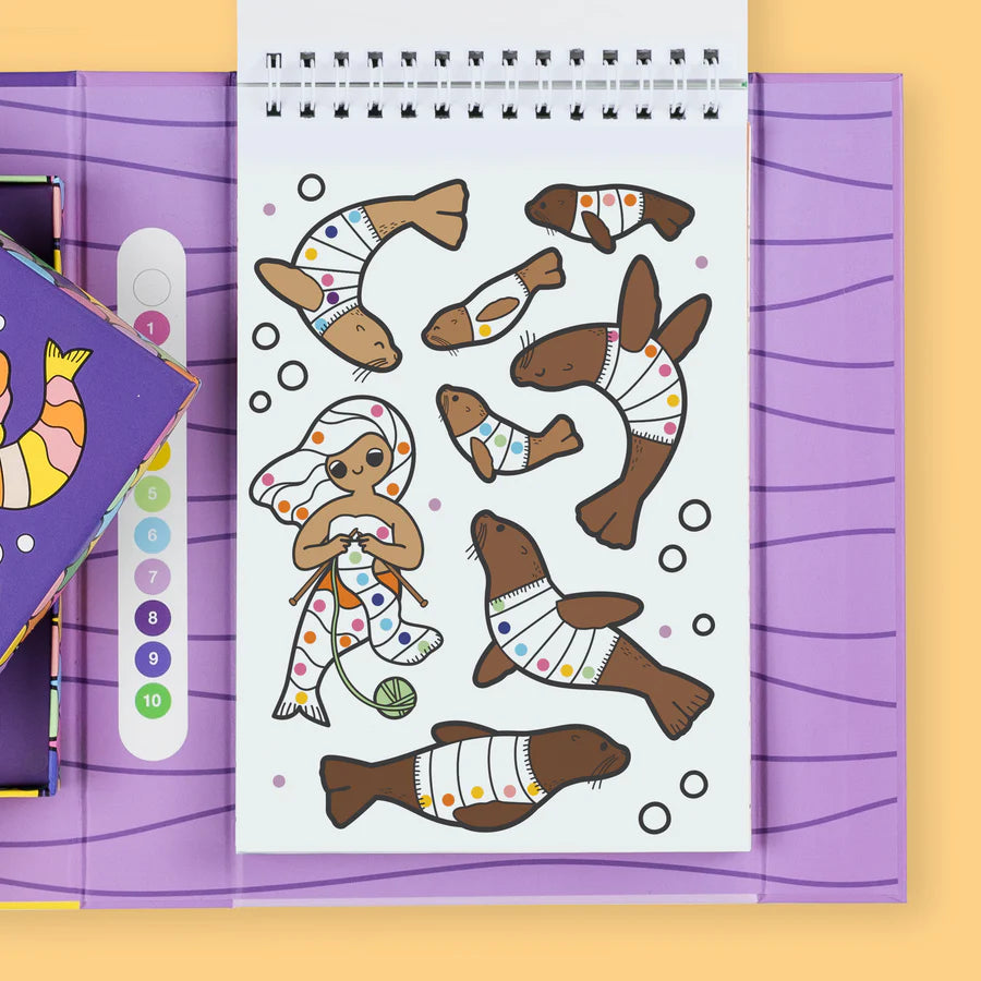 Colour By Numbers - Mermaids & Friends