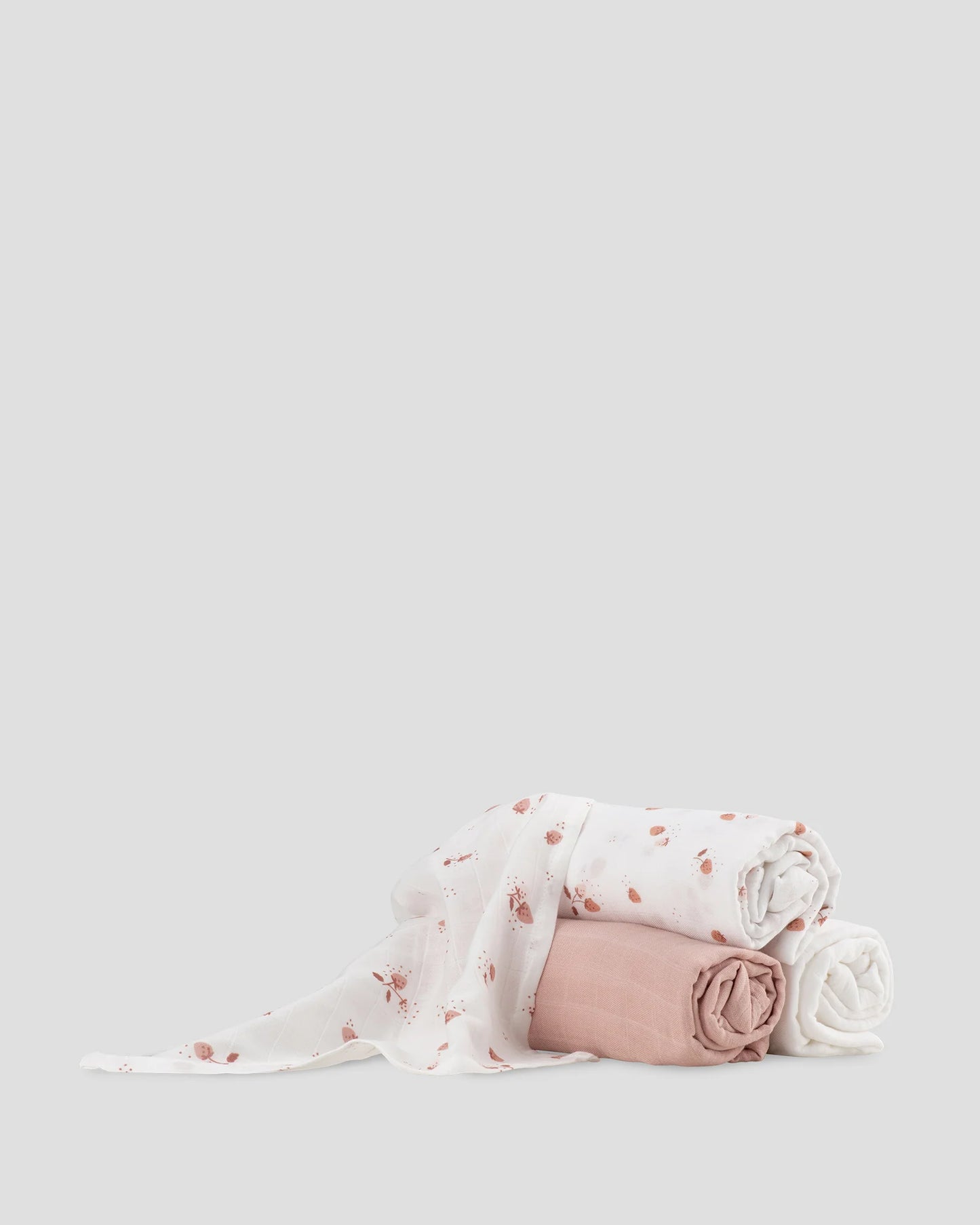 Muslin Wraps 3 Pack - Dusty Rose