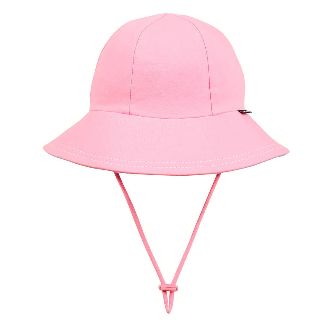 Girls Ponytail Bucket Hat - Baby Pink