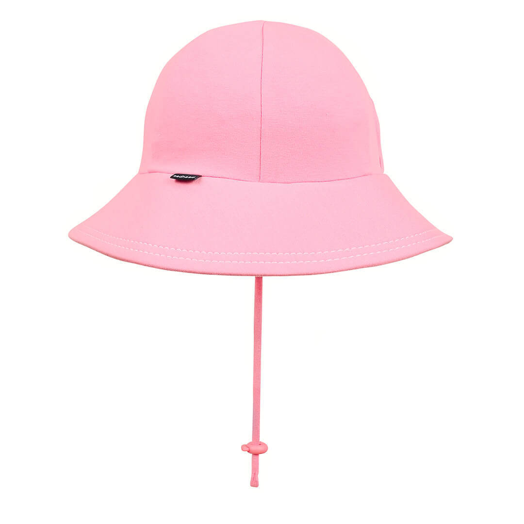 Girls Ponytail Bucket Hat - Baby Pink