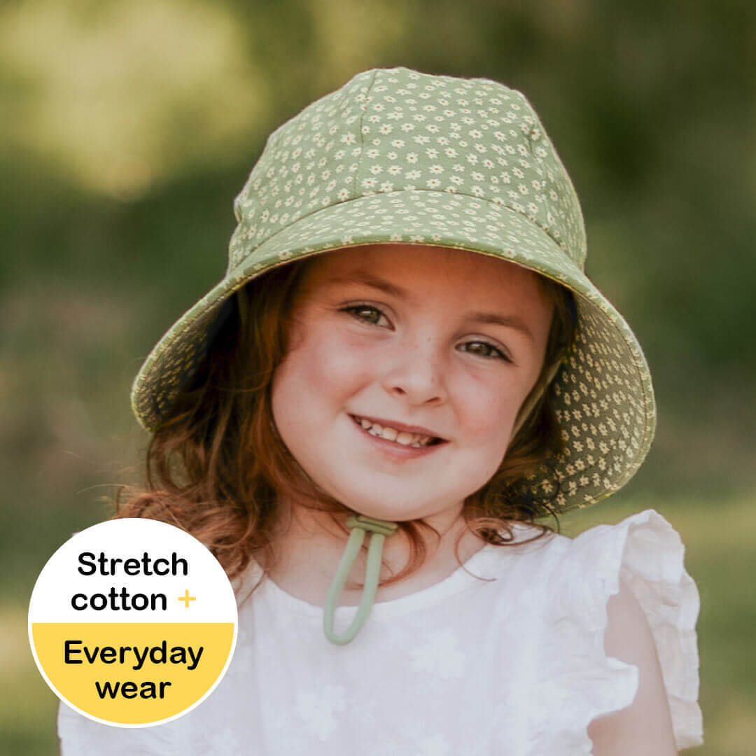Girls Ponytail Bucket Hat - Grace